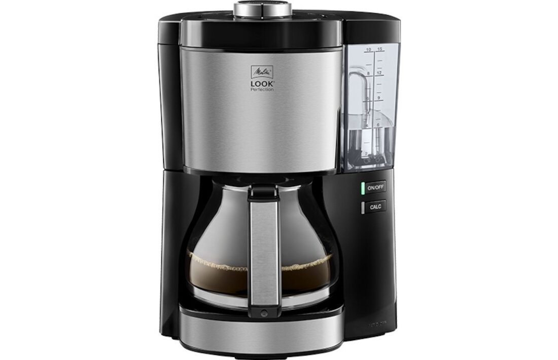 Ekspres MELITTA 1025-06 Perfection Look Czarny automatyczne wyłączanie 20, 40 lub 60 minut pracy wyłącza się automatycznie bezpieczeństwo i spokój użytkowania