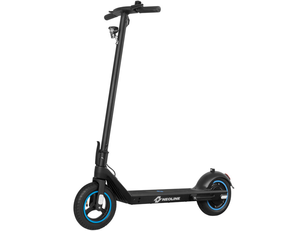 Hulajnoga elektryczna NEOLINE T24 Plus 55km 350W 10 10.5 Czarny trzy tryby jazdy ECO predkosc do 10 km/h STANDARD predkosc do 20 km/h DRIVE predkosc do 25-30 km/h