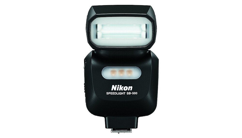 Lampa błyskowa NIKON SB-500 aparat zdjęcia moc jasność błysk pomiar ekran ustawienia
