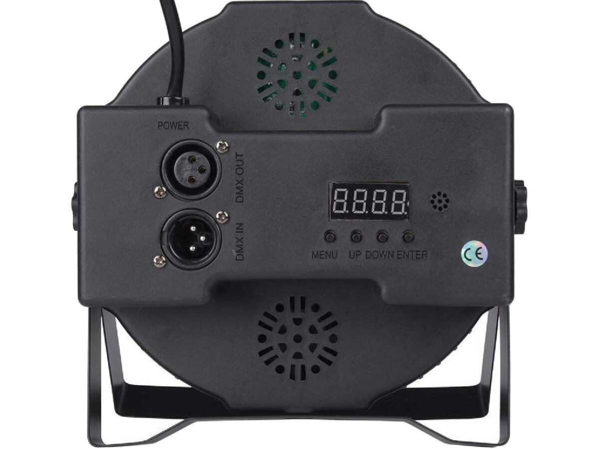 Reflektor LIGHT4ME Tri Par Basic 7X9W wyświetlacz tryby obsługa