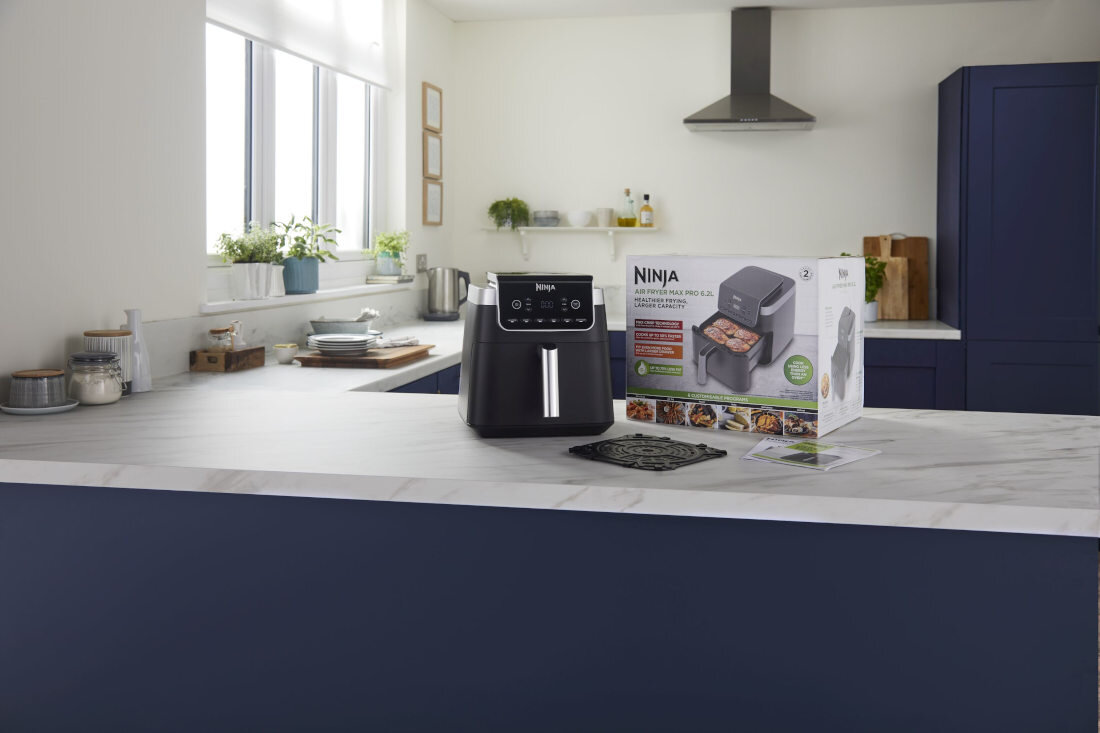 Frytkownica beztłuszczowa NINJA AF180EU Air Fryer zestaw akcesoria komplet wyposazenie