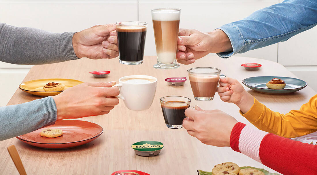 Ekspres BOSCH Tassimo Happy TAS102E Czarny Guiltfree Jeden przycisk latte macchiato klasyczne cappuccino Aromatyczna czarna kawa intensywne espresso kremowa latte lekka pianka cappuccino herbata gorąca czekolada