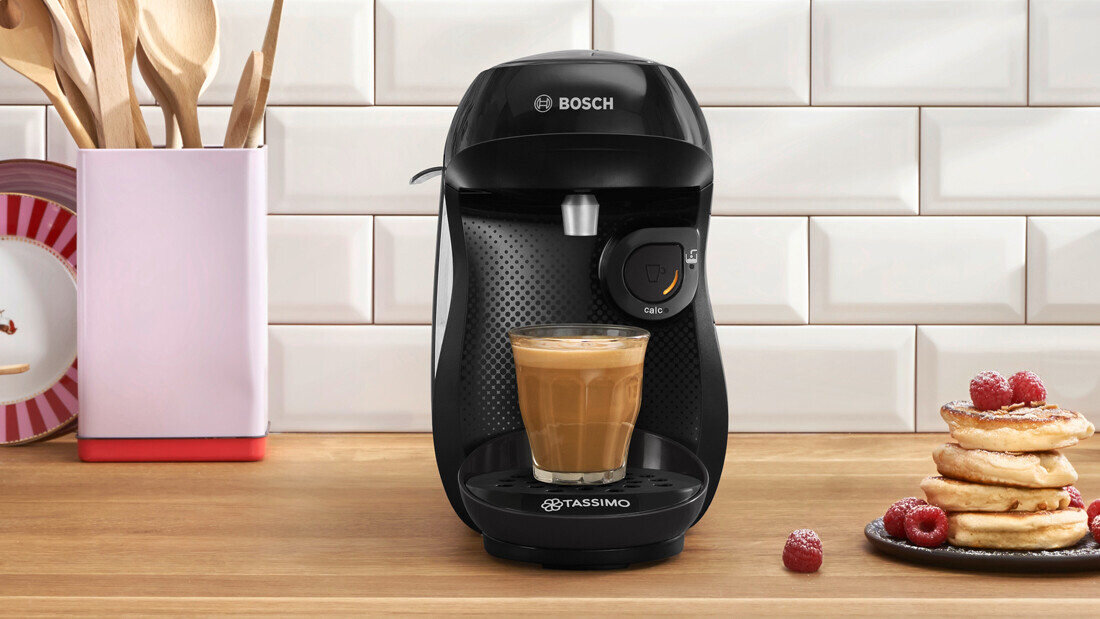 Ekspres BOSCH Tassimo Happy TAS102E Czarny Guiltfree Szybki start przepływowy podgrzewacz wody