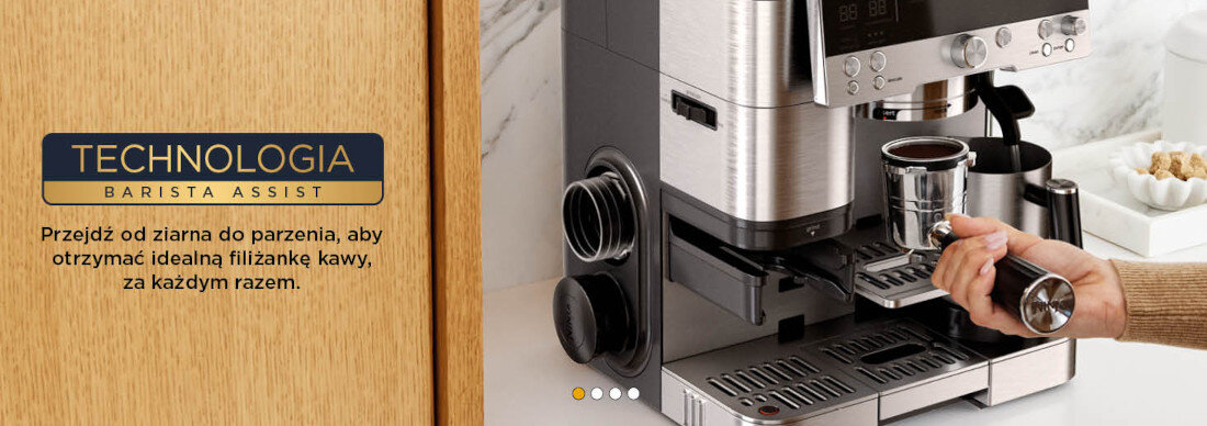 Ekspres NINJA Luxe Café Premier ES601EU Twój osobisty pomocnik baristy Autorska technologia Barista Assist  kawa efekty poziom zaawansowania