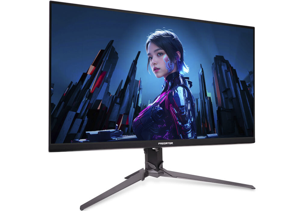 Monitor ACER Nitro VG270KL1BMIIPX 27 cali 3840x2160px IPS 144Hz 0.5 ms [GTG]  prezentacja monitora na białym tle pod kątem 160 Hz 0,5 ms GTG AMD FreeSync Premium zastosowanie do gier grafiki pracy komfort