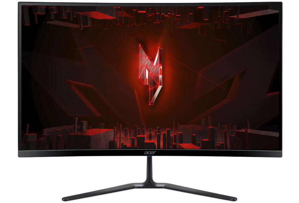 Monitor ACER Nitro ED270UP0BMIIPX 27 cali 2560x1440px 144Hz 1 ms [VRB] Curved prezentacja monitora od przodu na białym tle dwa głośniki 2W bez potrzeby podłączania dodatkowego sprzętu audio