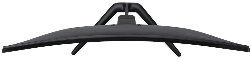 Monitor ACER Nitro ED270P0BMIPX 27 cali 1920x1080px 144Hz 1 ms [VRB] Curved prezentacja monitora od tyłu pod kątem na białym tle różne urządzenia wygoda elastyczność