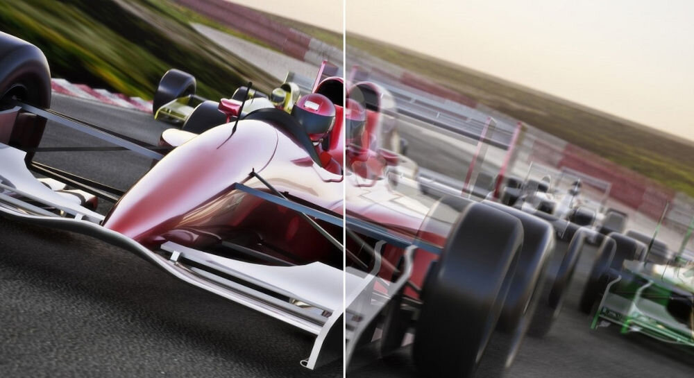 Monitor ACER Nitro VG270KL1BMIIPX 27 cali 3840x2160px IPS 144Hz 0.5 ms [GTG]  prezentacja szybkiej reakcji bolid formuły 0,5 ms GTG dla graczy szybka reakcja brak smużenia wyraźny obraz kontrola dokładność