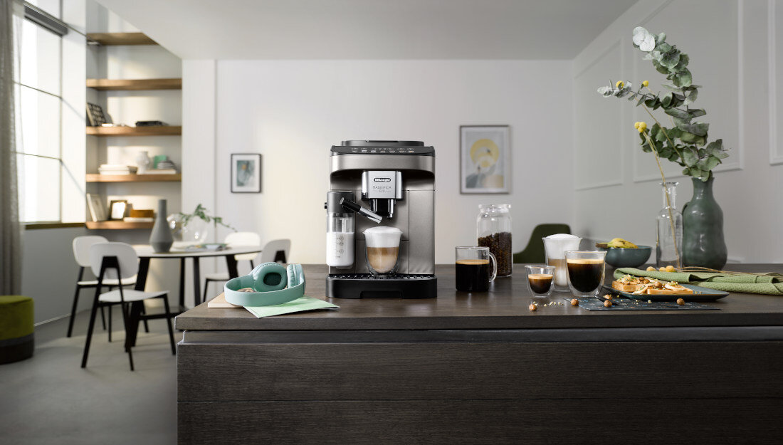 Ekspres DELONGHI Magnifica Evo ECAM290.81.TB Tytanowy stylowy wyglad design uniwersalna kolorystyka