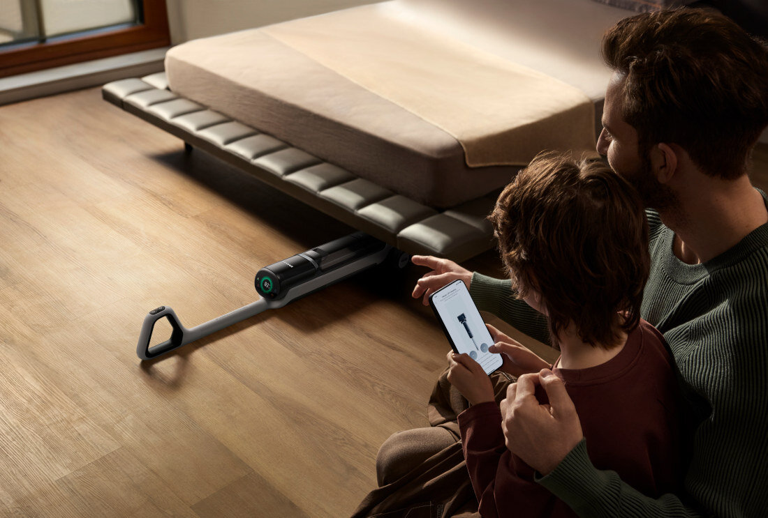 Odkurzacz DREAME H15 Pro Heat EU sterowanie aplikacją aplikacja Dreamehome łatwe dotarcie do niskich i ukrytych przestrzeni komfort korzystania i poczucie kontroli