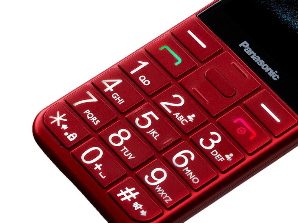 Telefon PANASONIC KX-TU155 Czerwony klawiatura podświetlenie