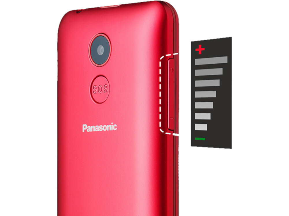 Telefon PANASONIC KX-TU155 Czerwony dźwięk jakość