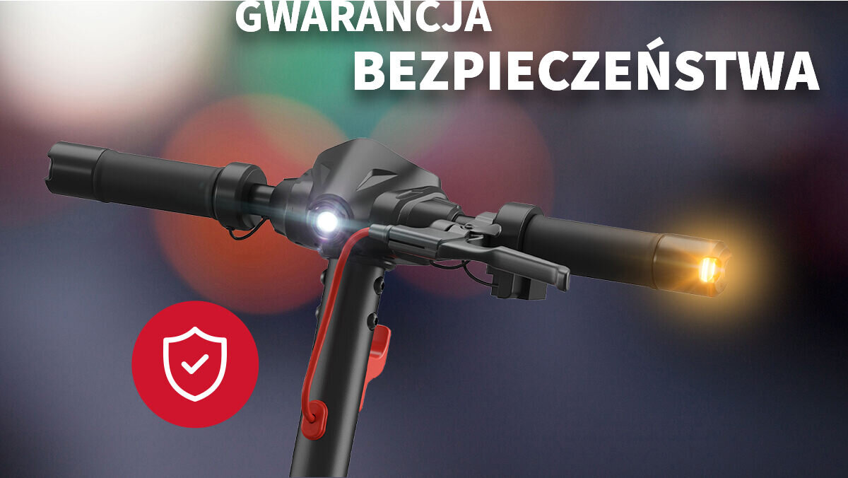 Hulajnoga elektryczna SHARP KS3CEU-B Czarny ładowanie żywotność baterii akumulator Maksymalna prędkość wyświetlacz Podłącz smartfona uchwyt na telefon Szeroki podest mata antypoślizgowa podświetlenie