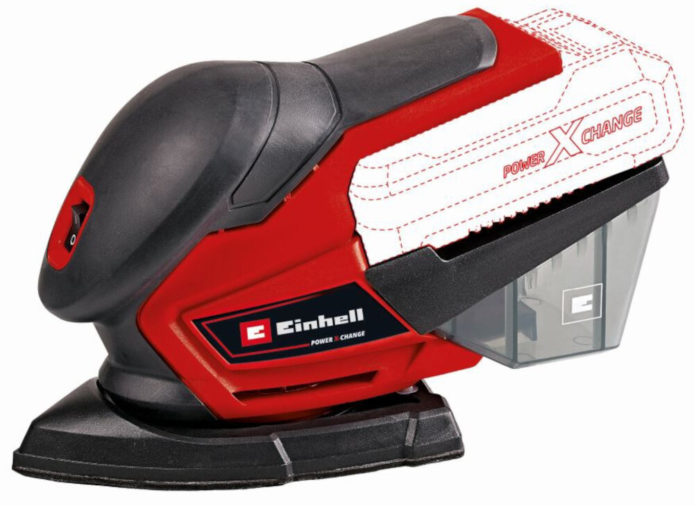 Szlifierka oscylacyjna EINHELL TE-OS 18-150 Li 4460708 system Power X-Change do prac domowych i ogrodowych niewielka poreczna multiszlifierka do drewna metalu plastiku wszechstronne narzedzie wygode efektywne precyzyjne