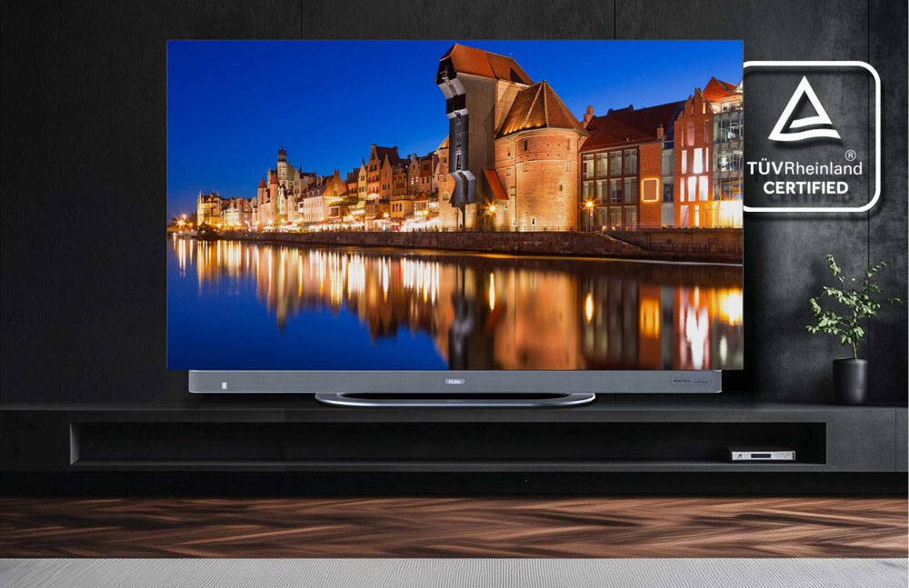 HAIER H65C95EUX certyfikowaną przez TÜV Rheinland technologią Low Blue Light ograniczeniu emisji szkodliwego światła niebieskiego - ochrona wzroku