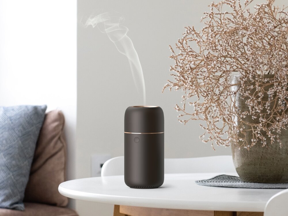 Dyfuzor NATURAL ORIGIN Chic ultradźwiękowy bezprzewodowy elegancki design czarny z dodatkiem złota