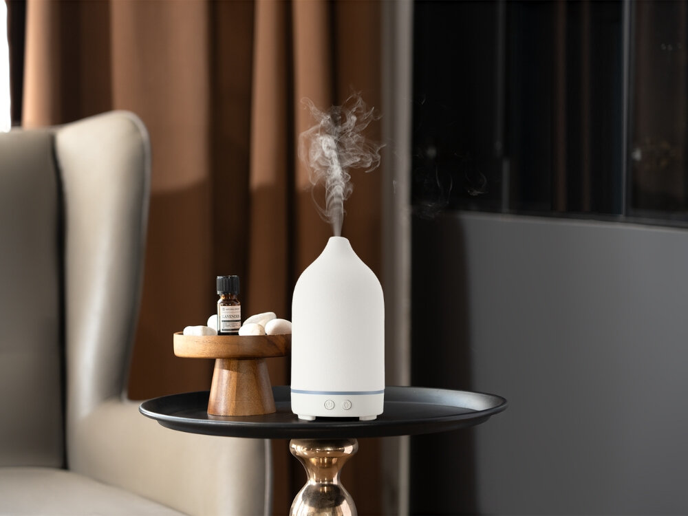 Dyfuzor NATURAL ORIGIN Ceramic z ceramiki i PP, bez BPA, bezpieczny dla dzieci, odporny na wilgoć