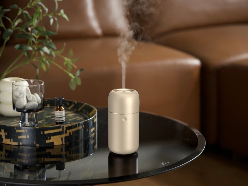 Dyfuzor NATURAL ORIGIN Chic elegancki design aluminium i PP nastrojowe oświetlenie LED do 19m2