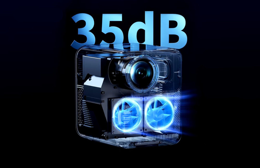 Projektor WANBO Mozart 1 Pro - Wydajne chłodzenie i cicha praca, skan projektora