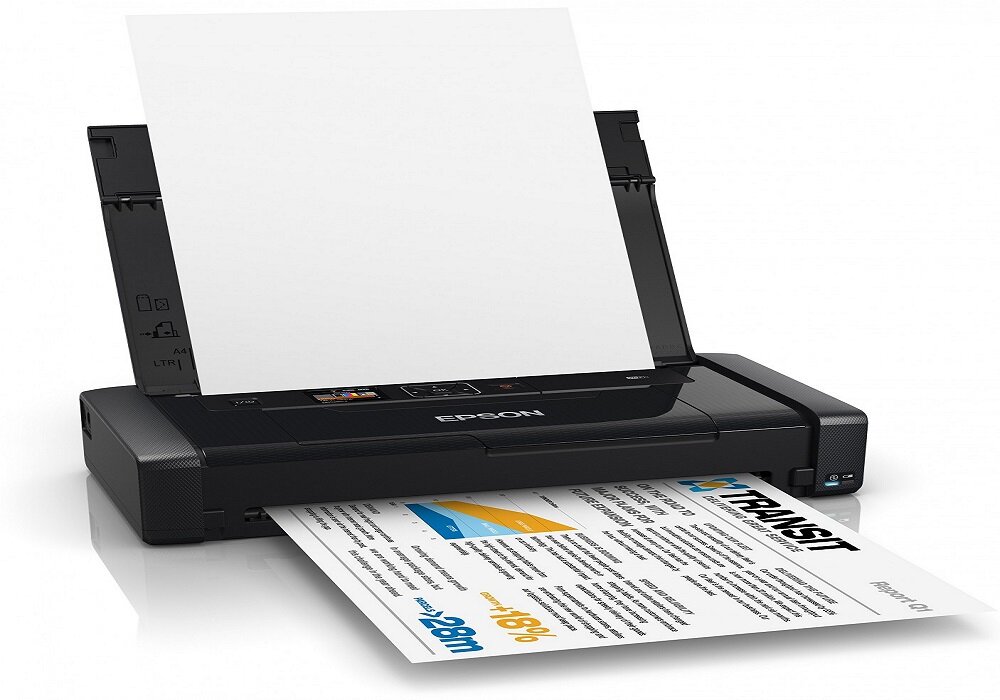 Drukarka EPSON WorkForce WF 100W wygląd ogólny druk kolor