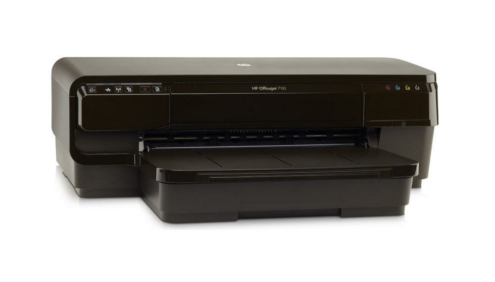 HP-OFFICEJET drukarka atramentowa użytek przedsiębiorstwa podajnik papier kartki wydruk czytelne teksty wyraźne obrazlo wykresy