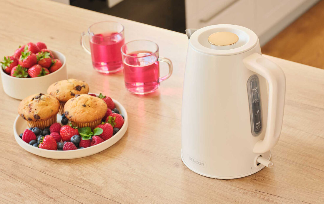 Czajnik SENCOR SWK 1780WH Bezpieczne użytkowanie Zabezpieczenie przed przegrzaniem i uruchomieniem bez wody  ochrona