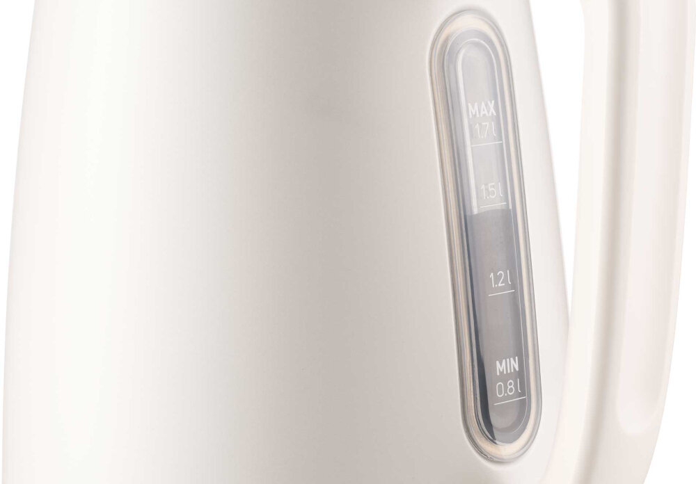 Czajnik SENCOR SWK 1780WH Praktyczne wskaźniki wbudowana kontrolka zasilania Przezroczysty wskaźnik poziomu wody ułatwienie kontrola ilość