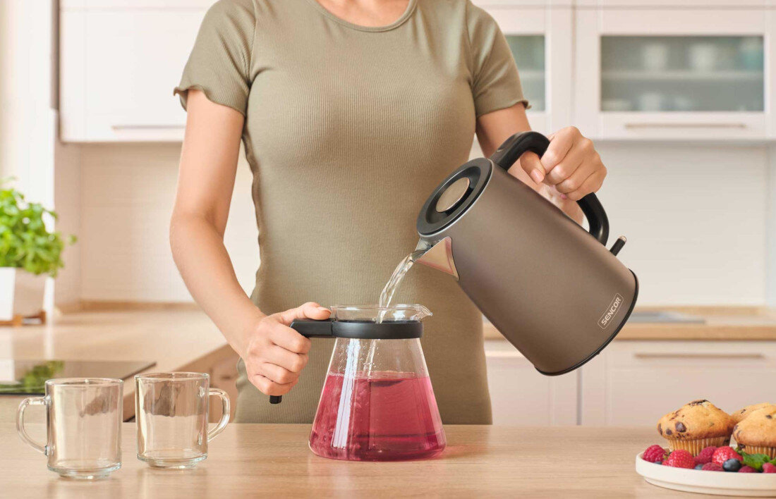 Czajnik SENCOR SWK 1788BK Czarny dla każdego pojemność woda herbata kawa użytkownik oszczędza czas