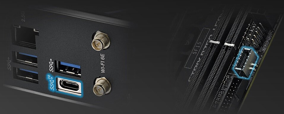 Płyta główna ASUS ROG Strix B760-I Gaming WiFi - USB 3.2 Gen 2x2 Type-C
