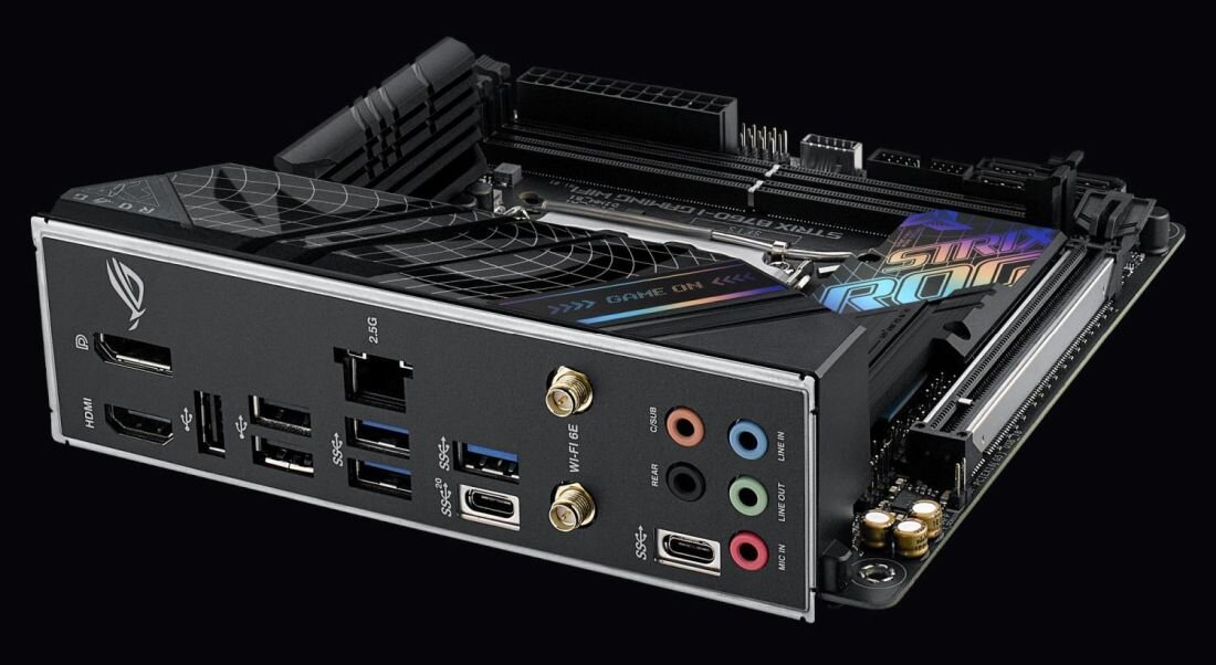 Płyta główna ASUS ROG Strix B760-I Gaming WiFi - USB 3.2 Gen 2x2 (Type-C) DisplayPort HDMI
