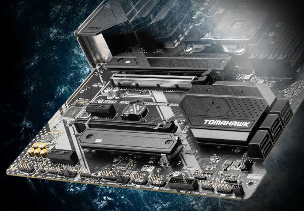 Płyta główna MSI MAG B550 Tomahawk Max WiFi temperatury radiator wentylatory regulacja