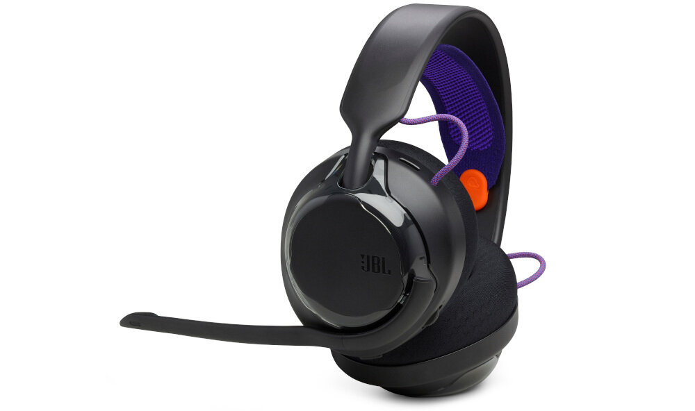 Słuchawki JBL Quantum 250 lekkie 282,6 g wygodne poduszki kabel 1,5 m, słuchawki z boku na białym tle