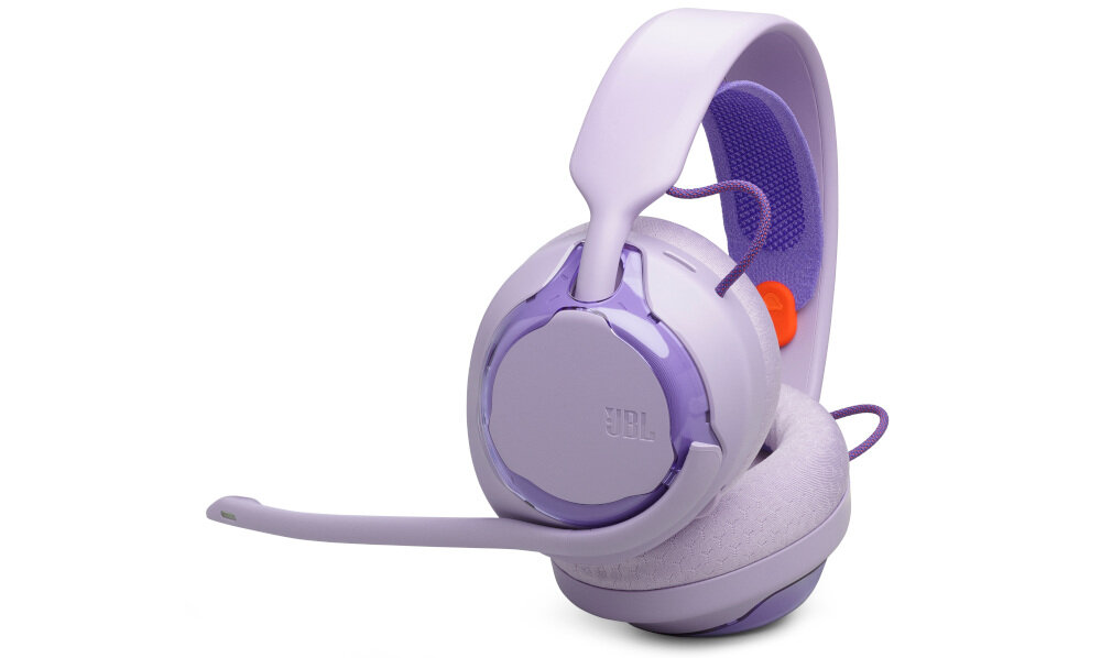 Słuchawki JBL Quantum 250 JBL QuantumENGINE personalizacja dźwięku redukcja hałasu, słuchawki z boku na białym tle