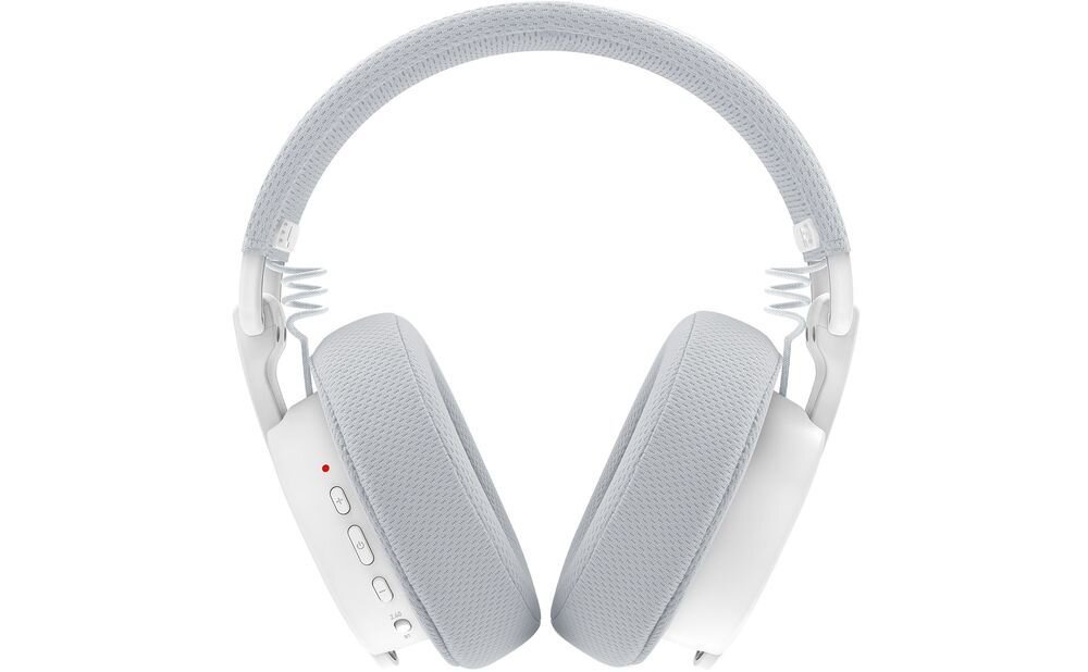 Słuchawki REDRAGON H888W Luce łączność Bluetooth 2.4 GHz jack 3.5 mm kabel USB-C zestaw, słuchawki od frontu na białym tle