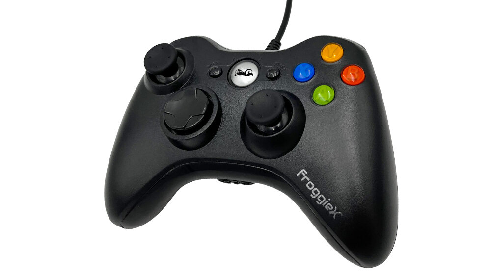 Kontroler FROGGIEX FX-X360-PC-B - klasyczny układ przycisków