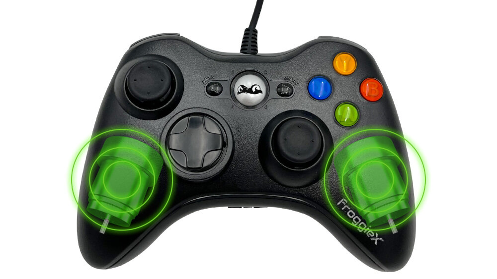 Kontroler FROGGIEX FX-X360-PC-B - wibracje