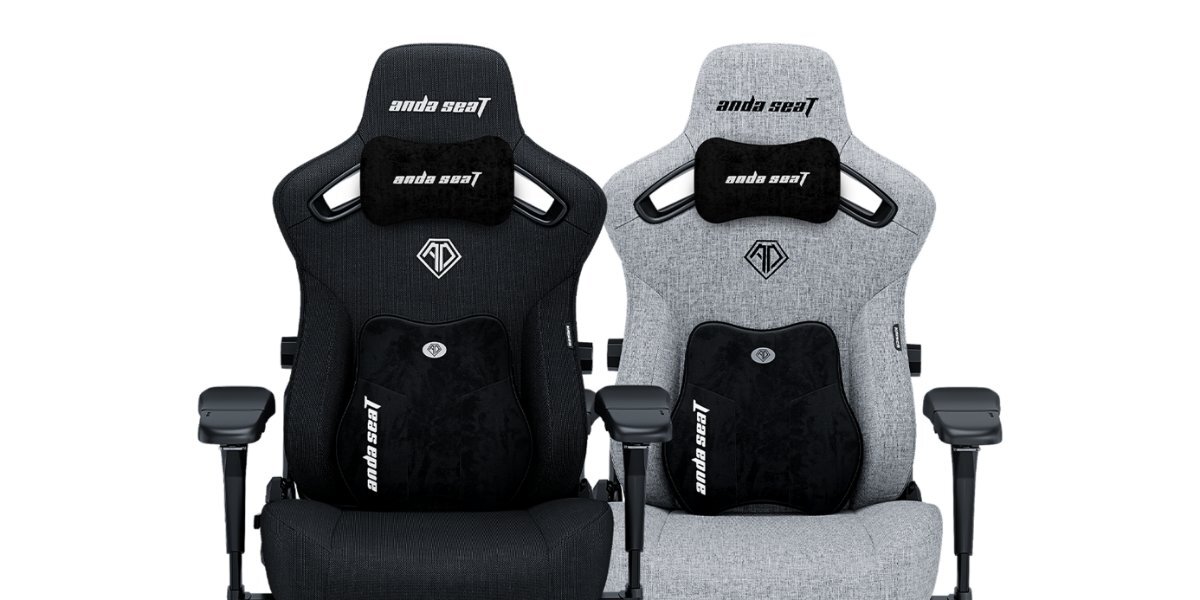 Fotel gamingowy ANDA SEAT Kaiser 3 Pro XL na białym tle.