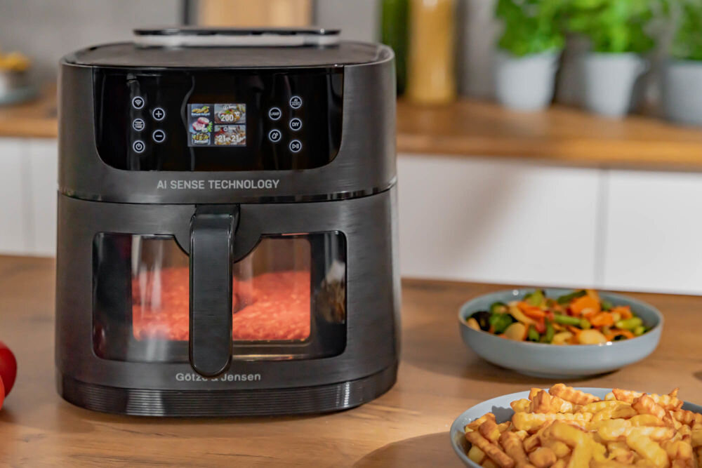 Frytkownica beztłuszczowa GÖTZE & JENSEN AF850T AI Air Fryer Wysoka moc szybko efektywnie jakość