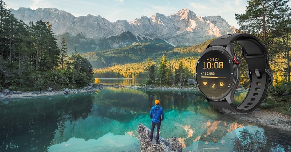 Smartwatch MYPHONE Watch Adventure ekran bateria czujniki zdrowie sport pasek ładowanie pojemność rozdzielczość łączność sterowanie krew puls rozmowy smartfon aplikacja