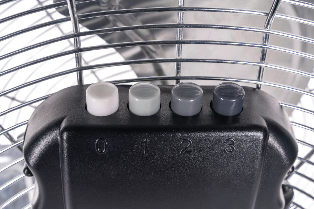 Wentylator GÖTZE&JENSEN FN505 Chrom 3 poziomy predkosci regulacja oscylacja