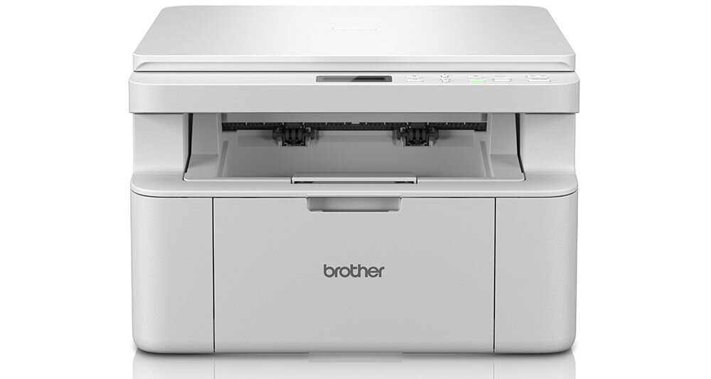 Urządzenie wielofunkcyjne BROTHER DCP-L1630W Wi-Fi prezentacja urządzenia na białym tle od przodu dane chronione WPA3 SSL/TLS kontrola dostępu poufność dokumentów