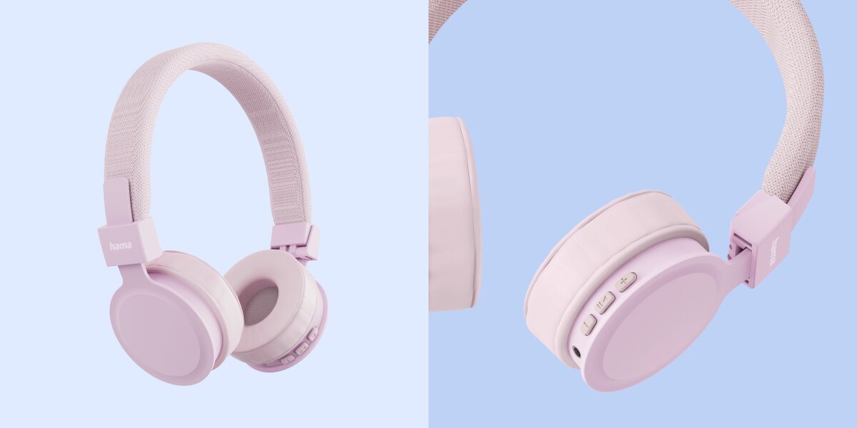 Słuchawki nauszne HAMA Freedom Lit III Różowy Muzyka bez kabli