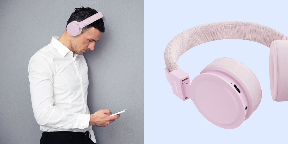 Słuchawki nauszne HAMA Freedom Lit III Różowy Rozmowy bez przerw