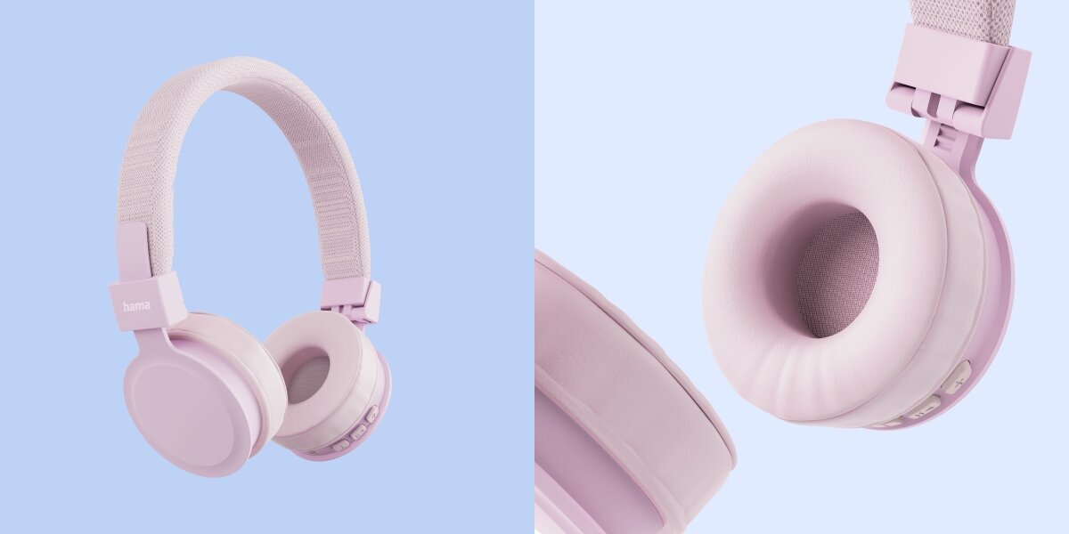 Słuchawki nauszne HAMA Freedom Lit III Różowy Komfort na co dzień
