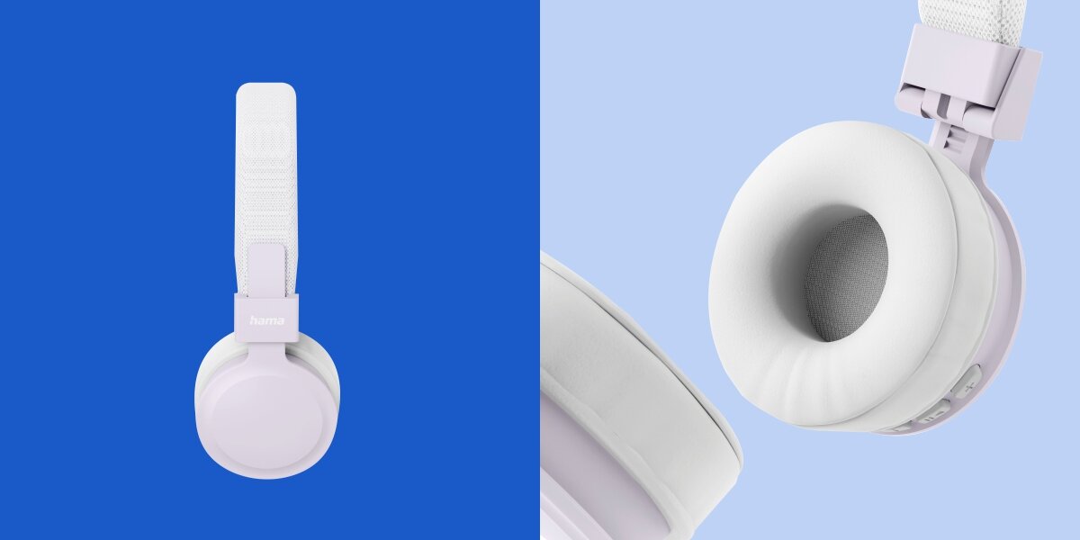 Słuchawki nauszne HAMA Freedom Lit III Biało-różowy Komfort na co dzień