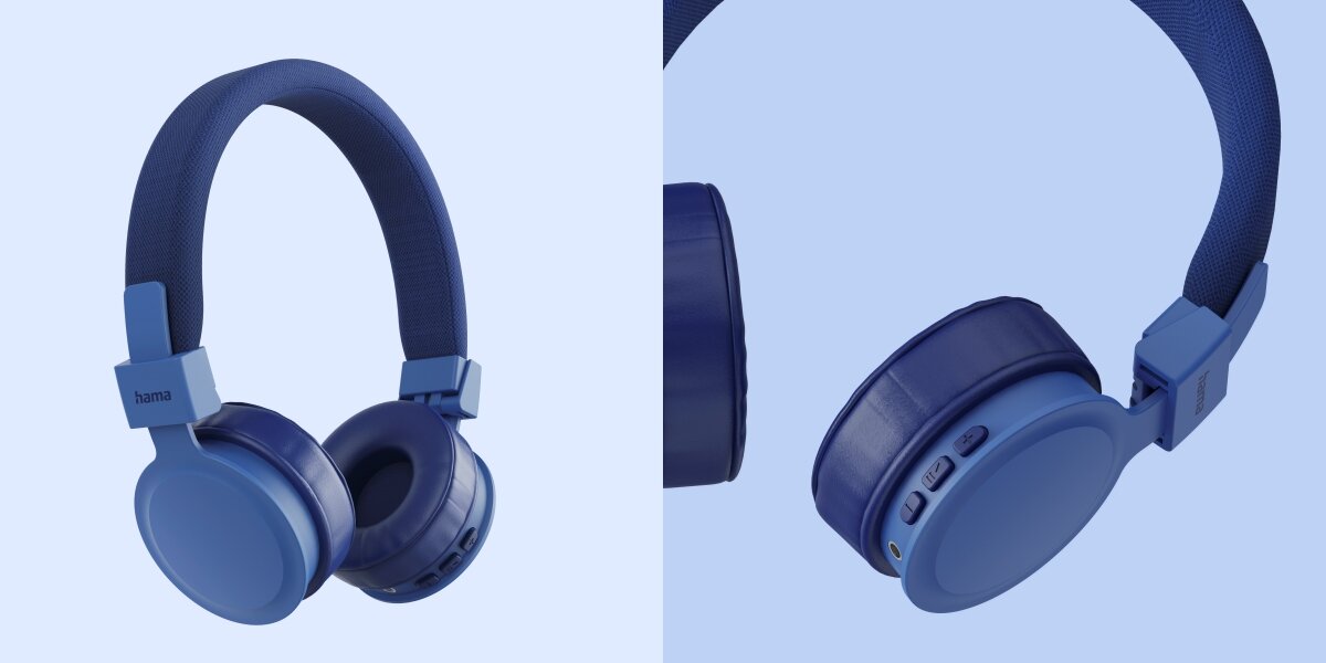 Słuchawki nauszne HAMA Freedom Lit III Niebieski Muzyka bez kabli