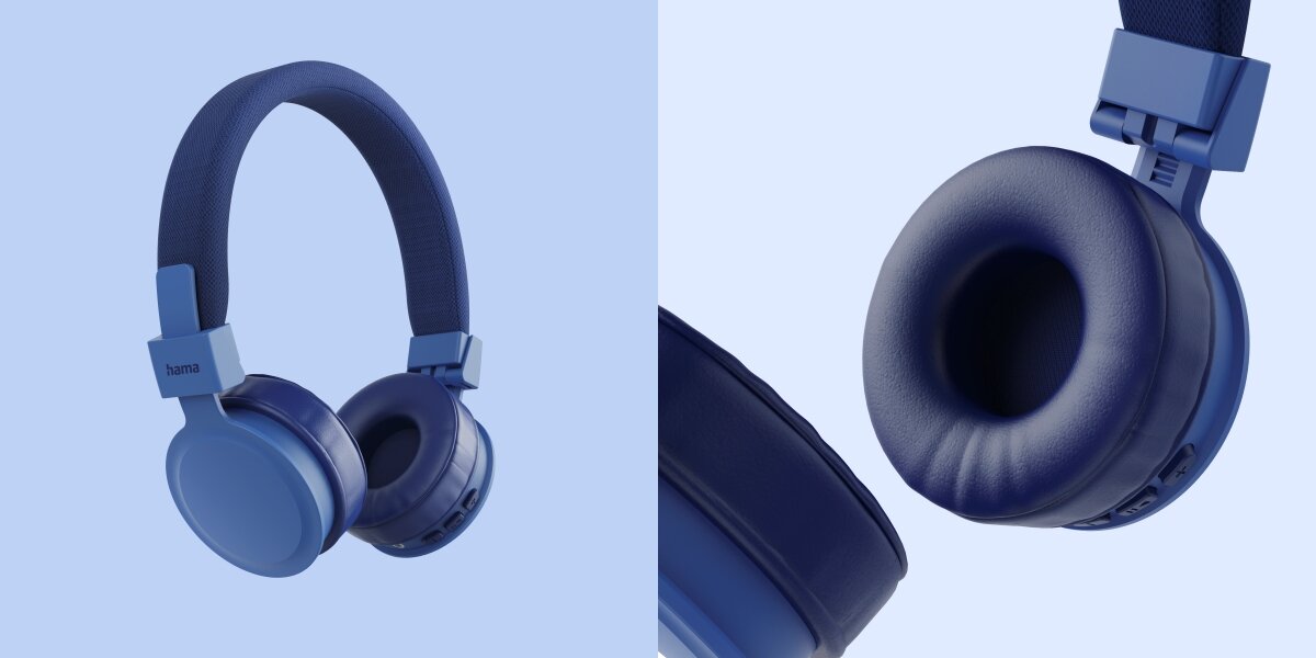 Słuchawki nauszne HAMA Freedom Lit III Niebieski Komfort na co dzień