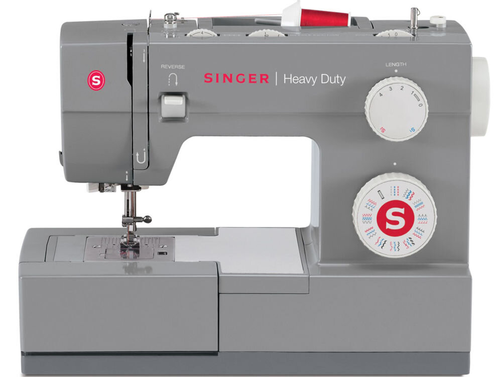 Maszyna do szycia SINGER Heavy Duty 4432 chwytacz trzpień szpulki nawlekanie nawijacz szpuleczki