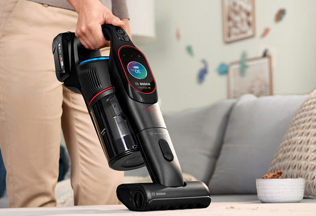 Odkurzacz BOSCH Unlimited 10 ProPower BCS1051POW Mini elektroszczotka włosie włókna kurz sierść