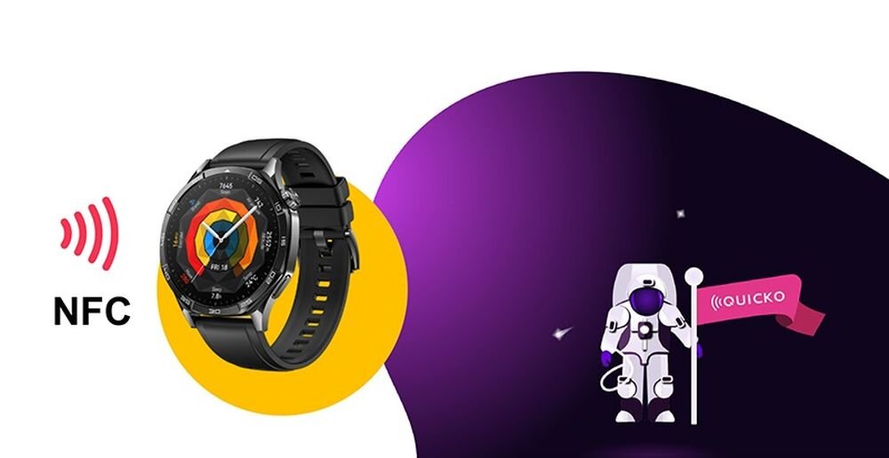 Smartwatch HUAWEI Watch nfc platnosci zblizeniowe